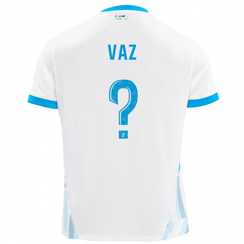 Danxen Kid Robinio Vaz #0 White Sky Blue Home Jersey 2024/25 T-Shirt
