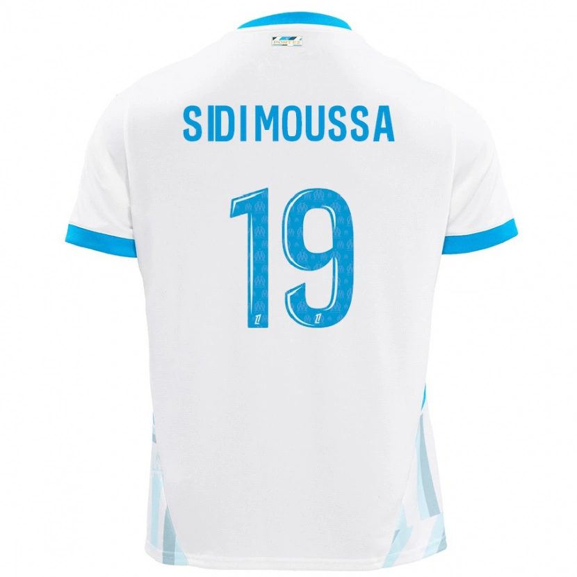 Danxen Kid Salima Sidi Moussa #19 White Sky Blue Home Jersey 2024/25 T-Shirt