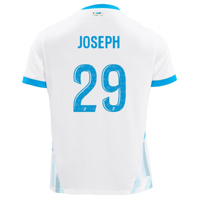 Danxen Kid Darlina Joseph #29 White Sky Blue Home Jersey 2024/25 T-Shirt
