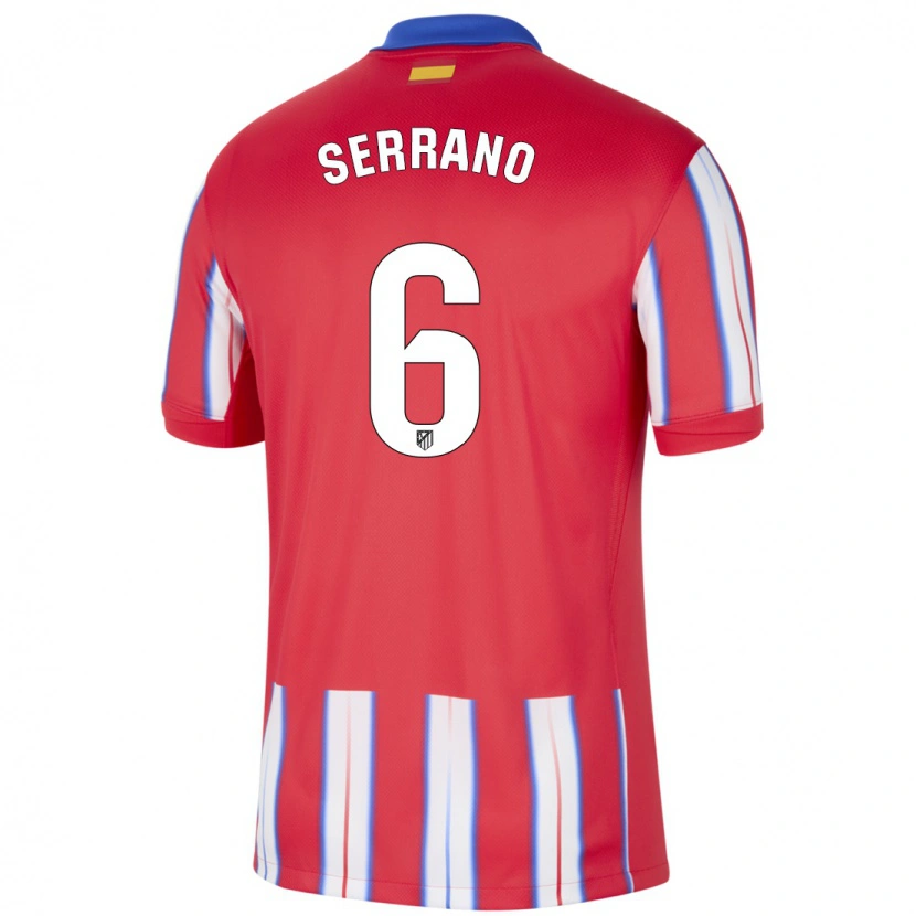 Danxen Kid Javi Serrano #6 Red White Blue Home Jersey 2024/25 T-Shirt