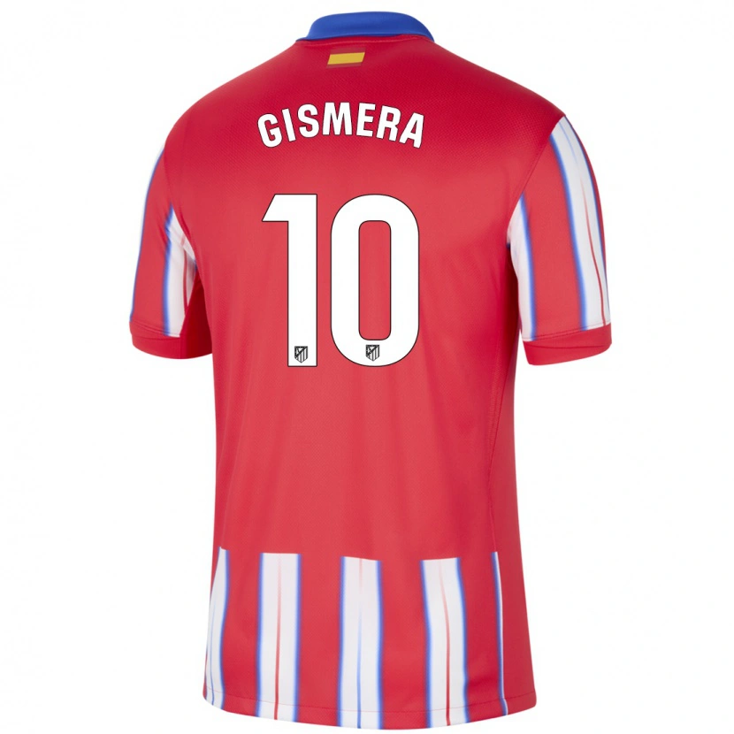 Danxen Kid Aitor Gismera #10 Red White Blue Home Jersey 2024/25 T-Shirt