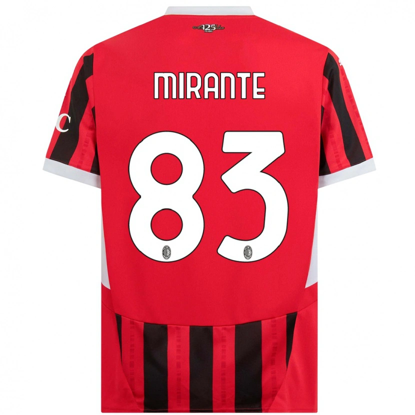 Danxen Kid Antonio Mirante #83 Red Black Home Jersey 2024/25 T-Shirt