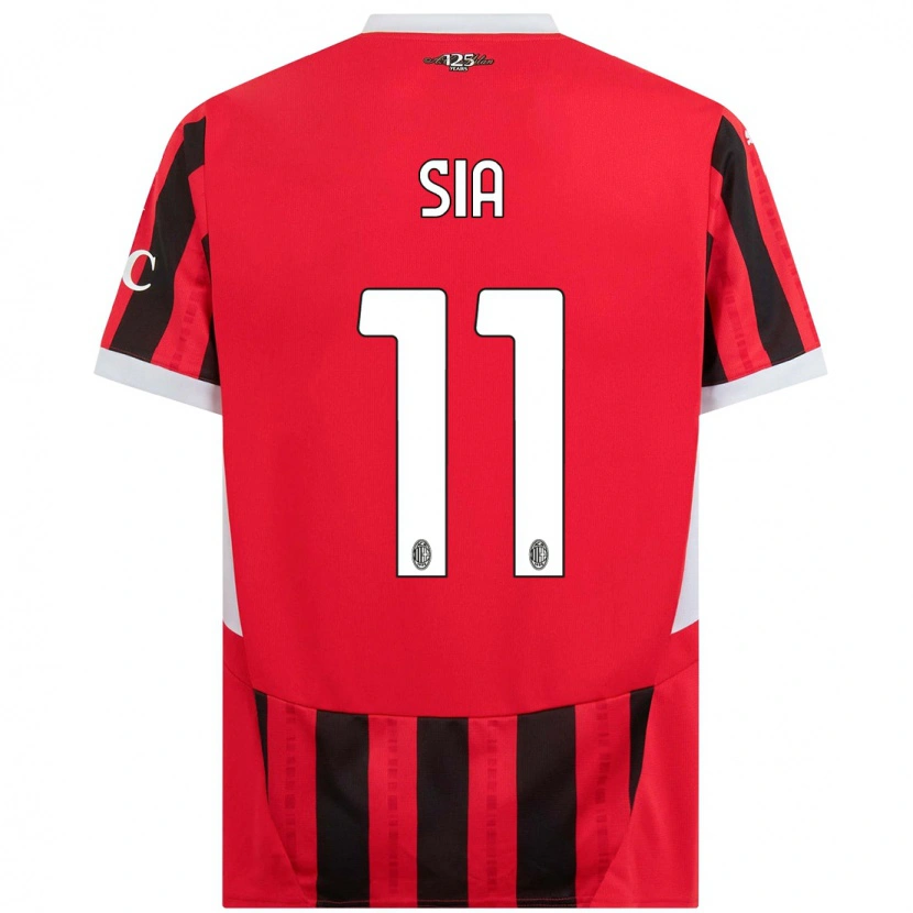 Danxen Kid Diego Sia #11 Red Black Home Jersey 2024/25 T-Shirt