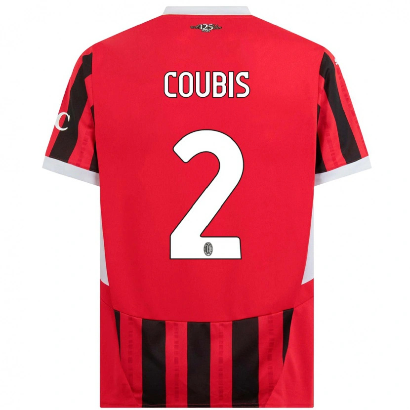 Danxen Kid Andrei Coubis #2 Red Black Home Jersey 2024/25 T-Shirt