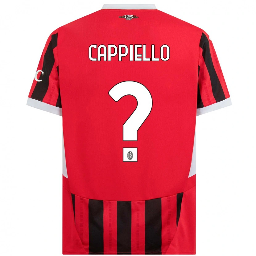 Danxen Kid Flavio Cappiello #0 Red Black Home Jersey 2024/25 T-Shirt