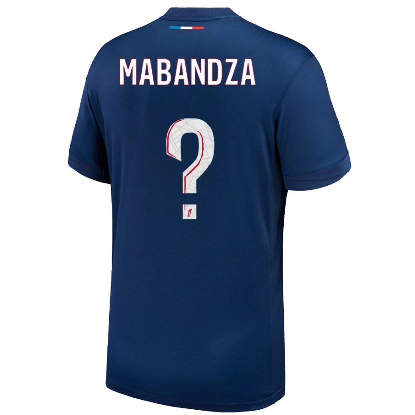 Danxen Kid Emeryc Mabandza Batantou #0 Navy Blue White Home Jersey 2024/25 T-Shirt