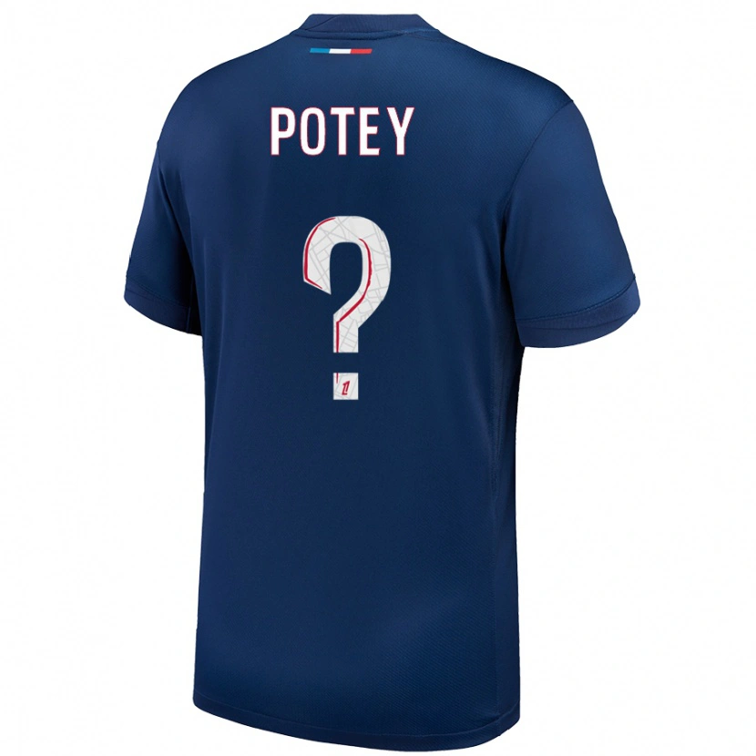 Danxen Kid Keahson Potey #0 Navy Blue White Home Jersey 2024/25 T-Shirt