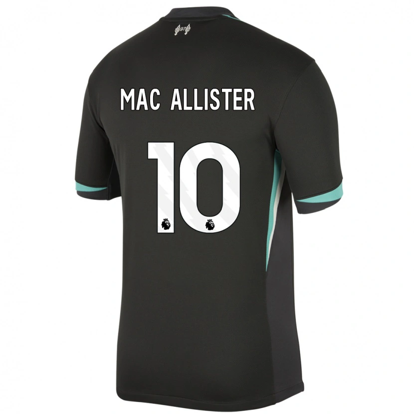 Danxen Kid Alexis Mac Allister #10 Black Anthracite White Away Jersey 2024/25 T-Shirt