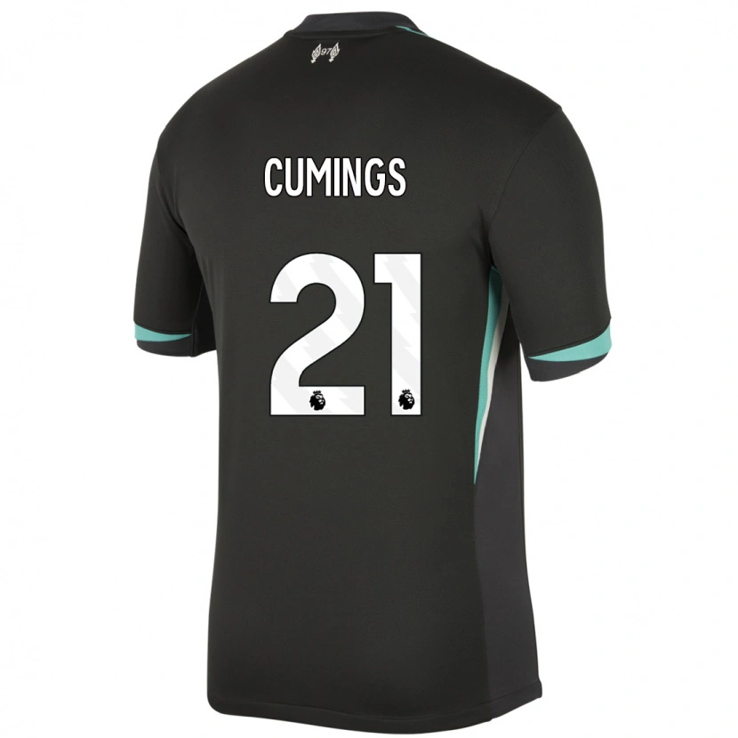 Danxen Kid Eartha Cumings #21 Black Anthracite White Away Jersey 2024/25 T-Shirt