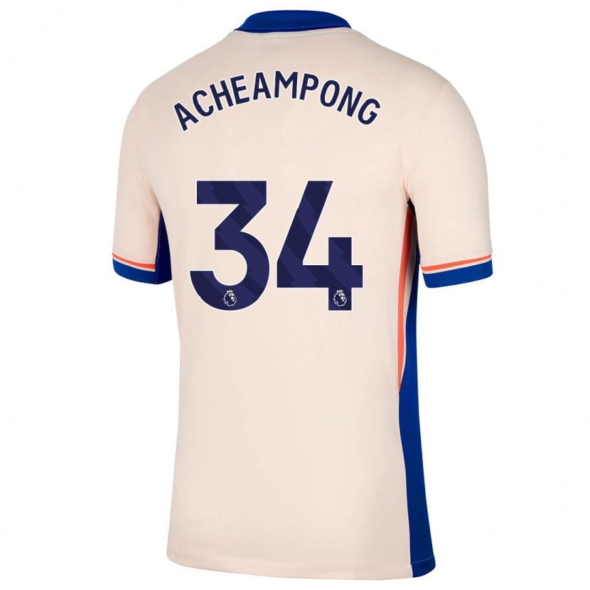Danxen Kid Josh Acheampong #34 Light Beige Away Jersey 2024/25 T-Shirt