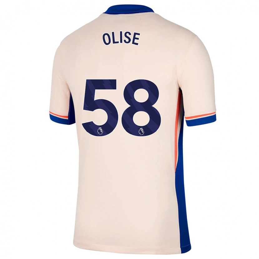 Danxen Kid Richard Olise #58 Light Beige Away Jersey 2024/25 T-Shirt