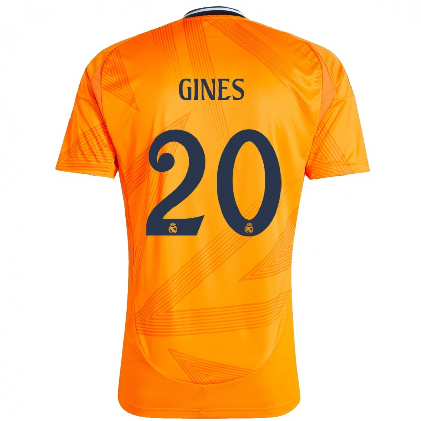 Danxen Kid Álvaro Ginés #20 Orange Away Jersey 2024/25 T-Shirt