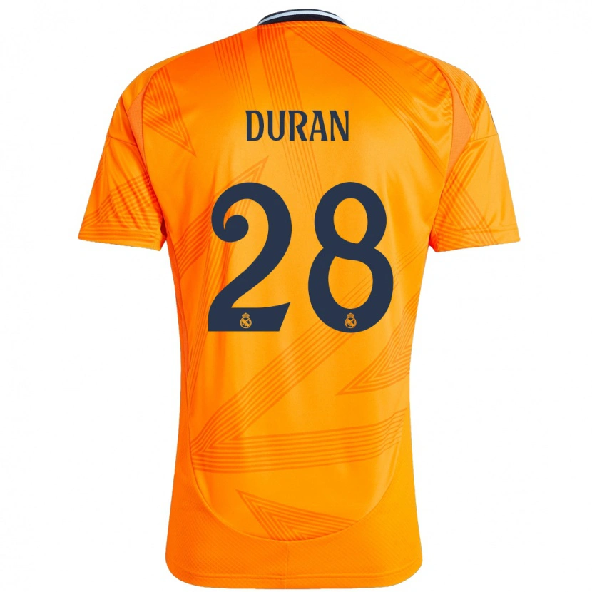 Danxen Kid Pol Duran #28 Orange Away Jersey 2024/25 T-Shirt