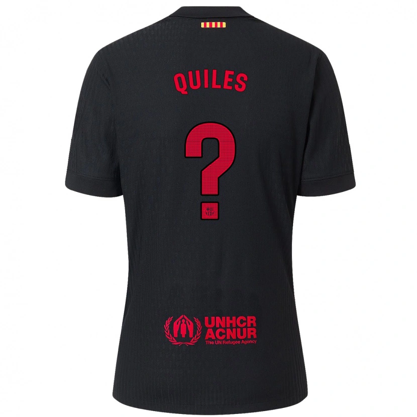 Danxen Kid Jan Quiles #0 Black Red Away Jersey 2024/25 T-Shirt
