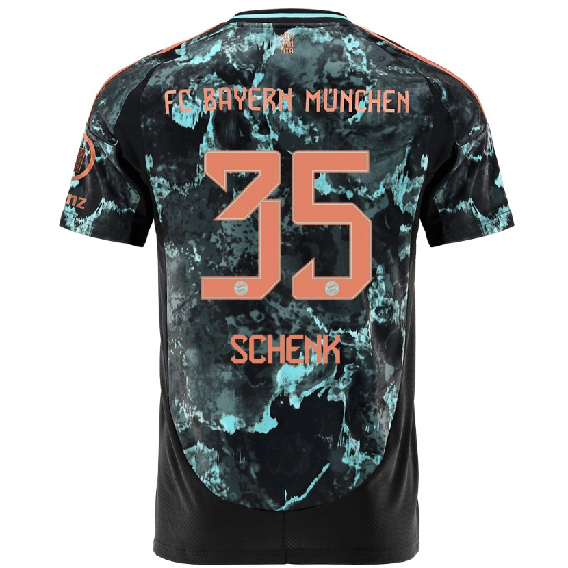 Danxen Kid Johannes Schenk #35 Black Away Jersey 2024/25 T-Shirt