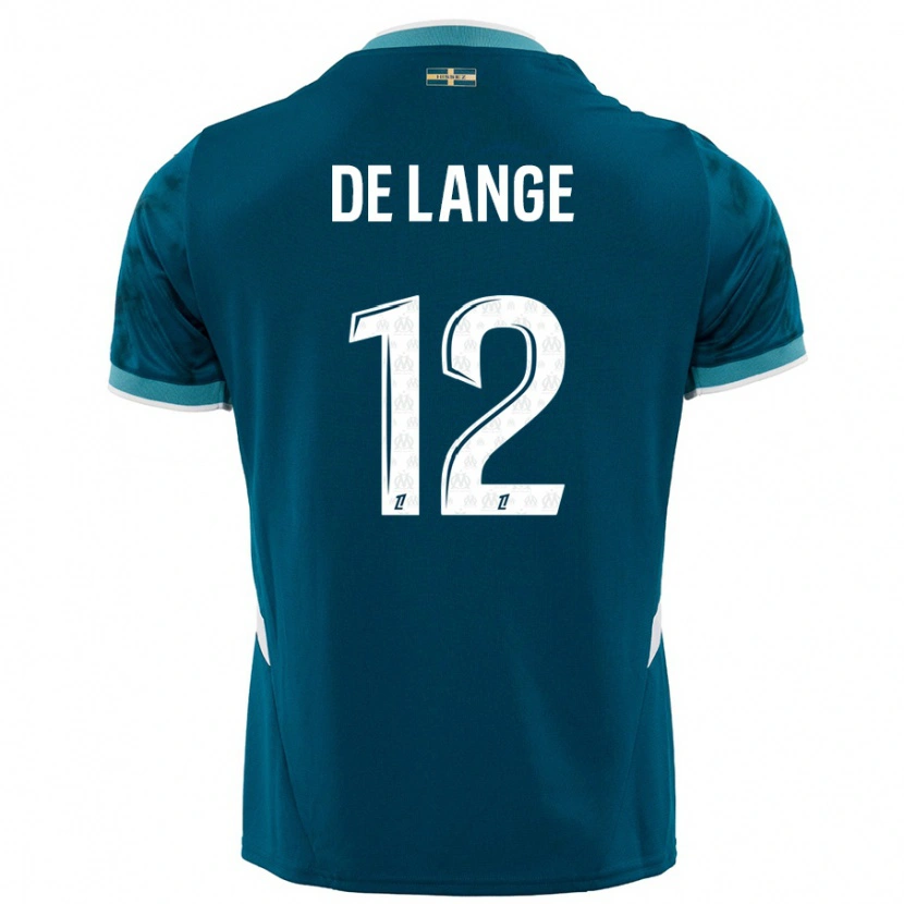 Danxen Kid Jeffrey De Lange #12 Turquoise Blue Away Jersey 2024/25 T-Shirt