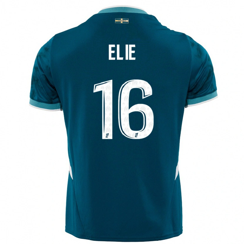 Danxen Kid Anaïs Elie #16 Turquoise Blue Away Jersey 2024/25 T-Shirt