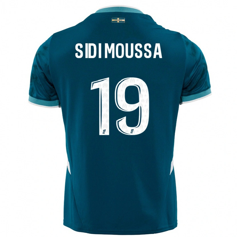Danxen Kid Salima Sidi Moussa #19 Turquoise Blue Away Jersey 2024/25 T-Shirt