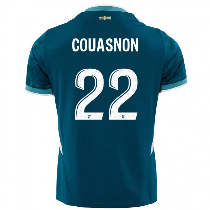 Danxen Kid Roxane Couasnon #22 Turquoise Blue Away Jersey 2024/25 T-Shirt