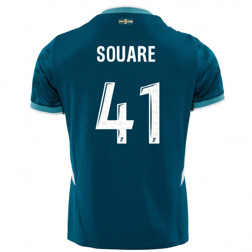 Danxen Kid Cheick Souare #41 Turquoise Blue Away Jersey 2024/25 T-Shirt