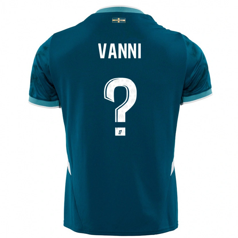 Danxen Kid Fabio Vanni #0 Turquoise Blue Away Jersey 2024/25 T-Shirt
