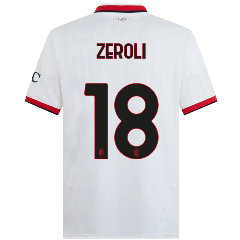 Danxen Kid Kevin Zeroli #18 White Black Red Away Jersey 2024/25 T-Shirt