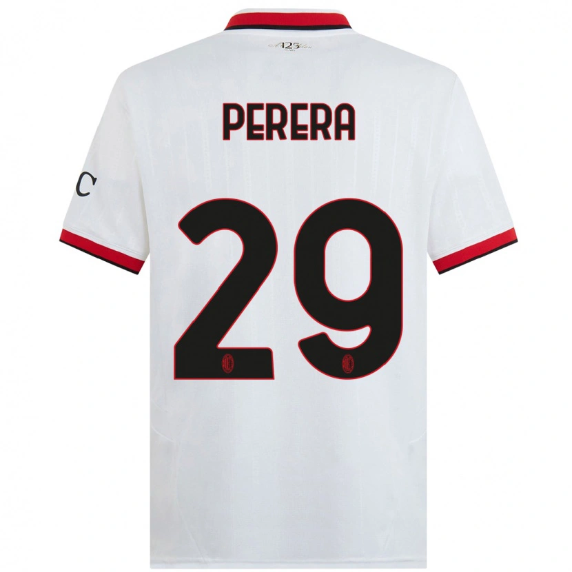 Danxen Kid Nirash Perera #29 White Black Red Away Jersey 2024/25 T-Shirt
