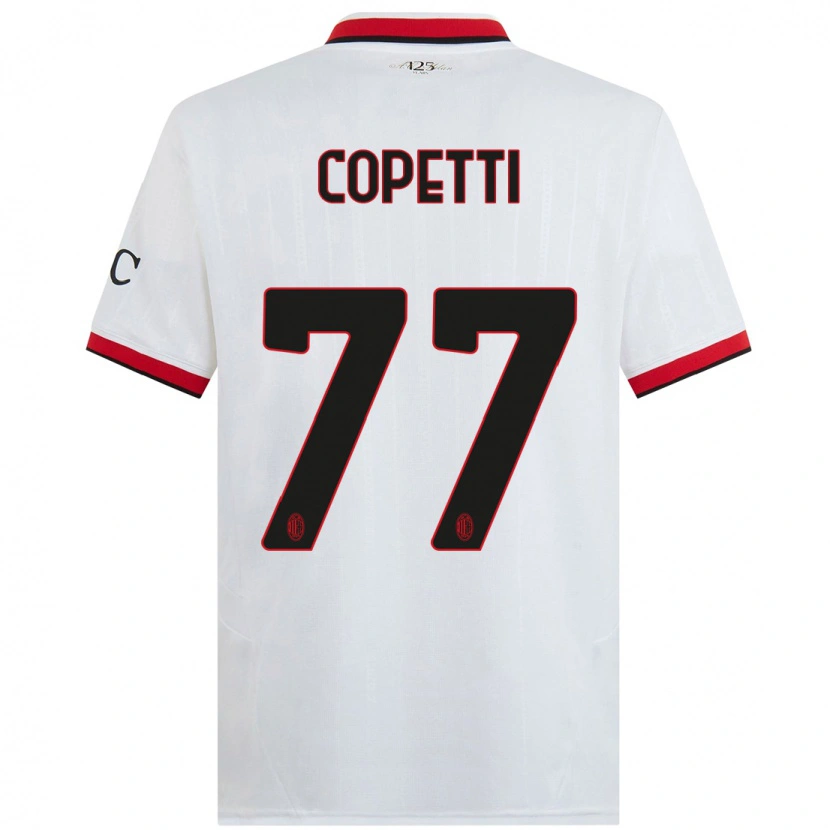 Danxen Kid Matilde Copetti #77 White Black Red Away Jersey 2024/25 T-Shirt