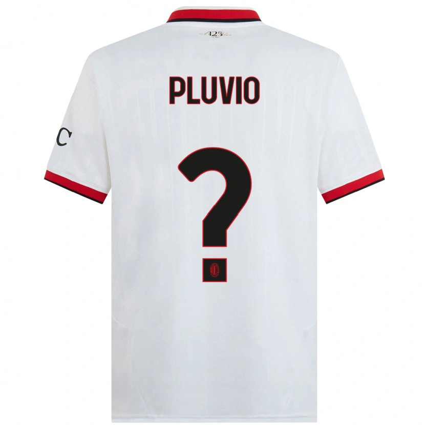 Danxen Kid Nicholas Pluvio #0 White Black Red Away Jersey 2024/25 T-Shirt
