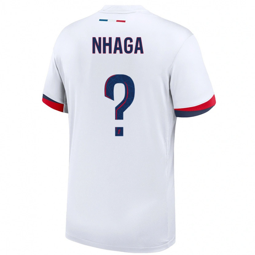 Danxen Kid Serif Nhaga #0 White Blue Red Away Jersey 2024/25 T-Shirt
