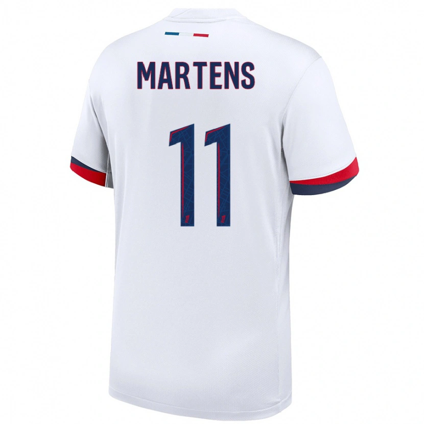 Danxen Kid Lieke Martens #11 White Blue Red Away Jersey 2024/25 T-Shirt