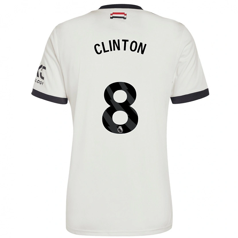 Danxen Kid Grace Clinton #8 Off White Third Jersey 2024/25 T-Shirt