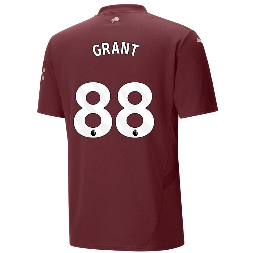 Danxen Kid True Grant #88 Maroon Third Jersey 2024/25 T-Shirt