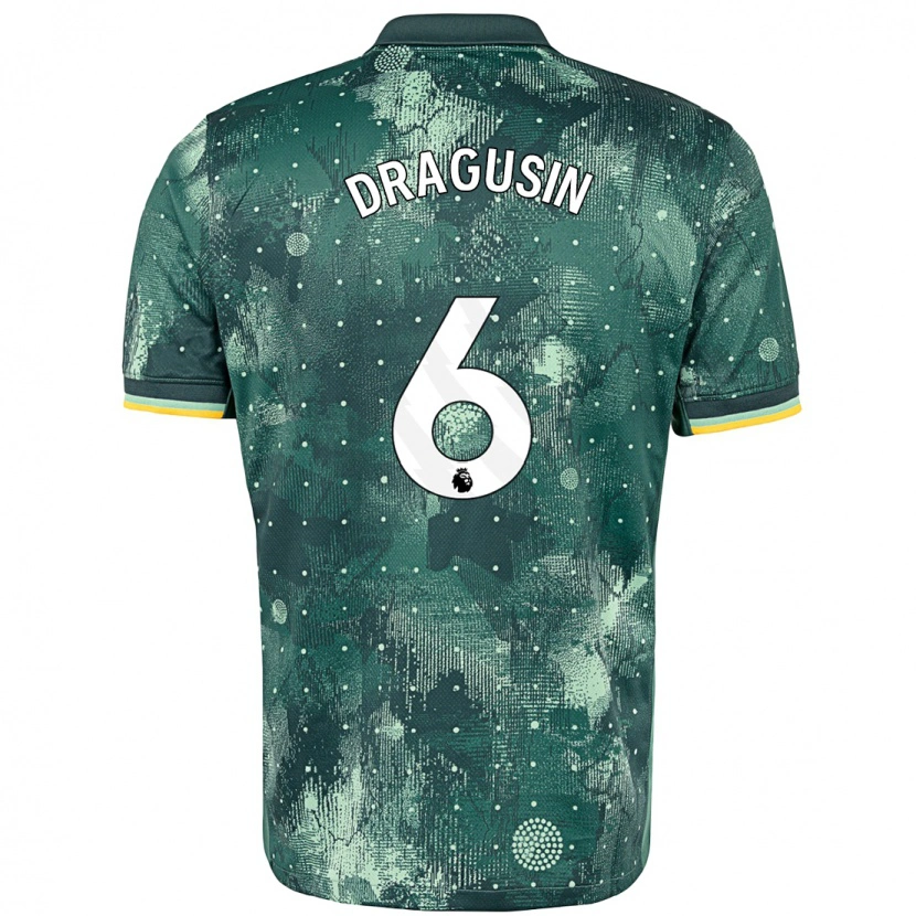 Danxen Kid Radu Drăgușin #6 Mint Green Third Jersey 2024/25 T-Shirt
