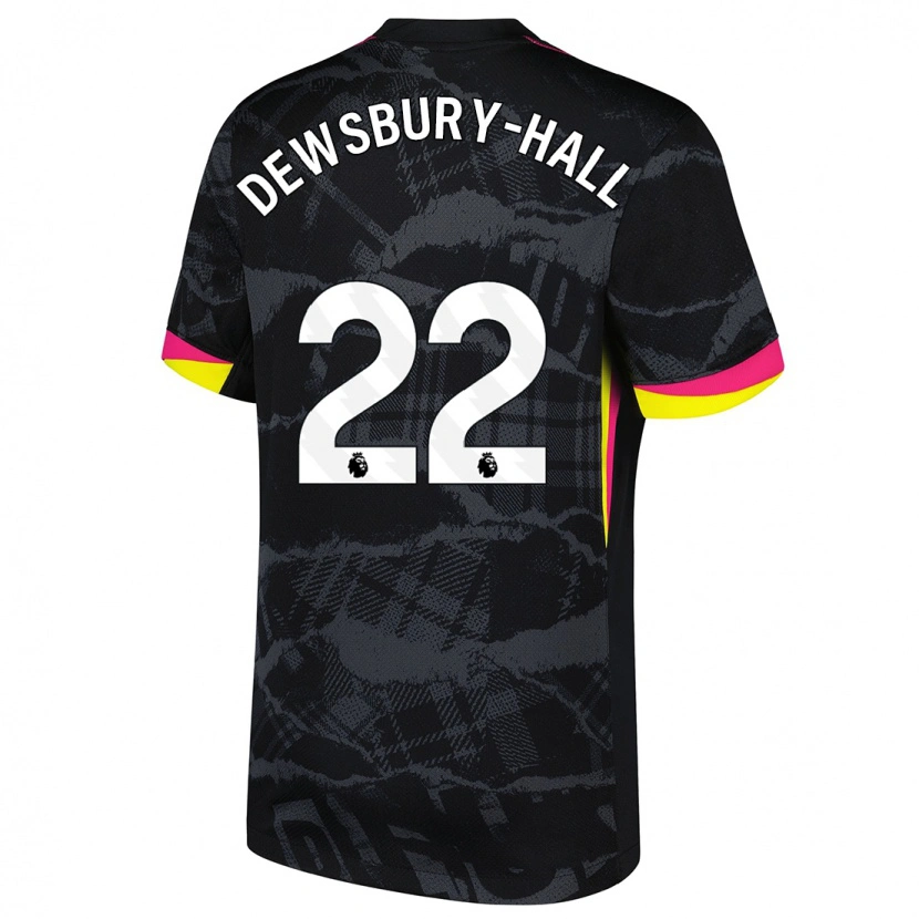 Danxen Kid Kiernan Dewsbury-Hall #22 Black Pink Third Jersey 2024/25 T-Shirt