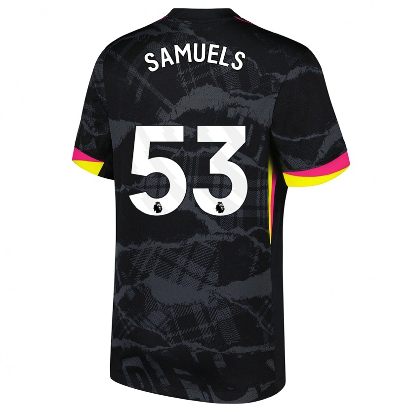 Danxen Kid Ishé Samuels-Smith #53 Black Pink Third Jersey 2024/25 T-Shirt