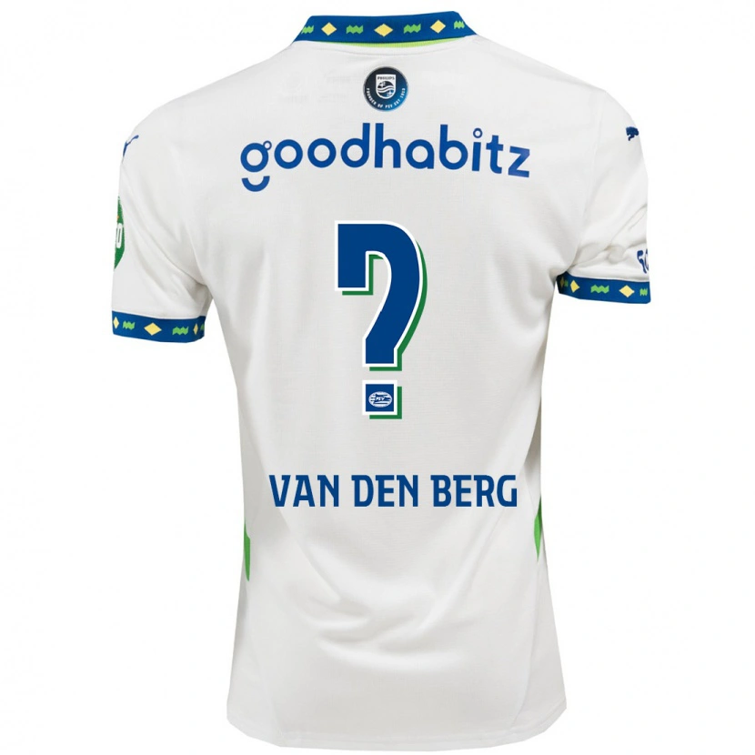 Danxen Kid Joel Van Den Berg #0 White Dark Blue Third Jersey 2024/25 T-Shirt