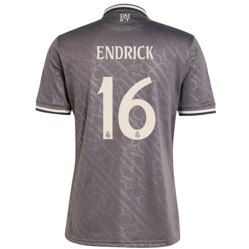 Danxen Kid Endrick #16 Charcoal Third Jersey 2024/25 T-Shirt