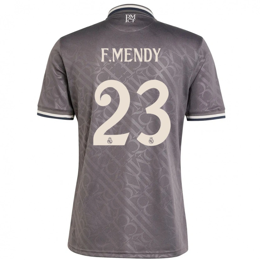 Danxen Kid Ferland Mendy #23 Charcoal Third Jersey 2024/25 T-Shirt