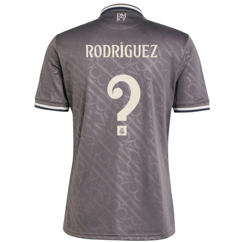 Danxen Kid Álvaro Rodríguez #0 Charcoal Third Jersey 2024/25 T-Shirt