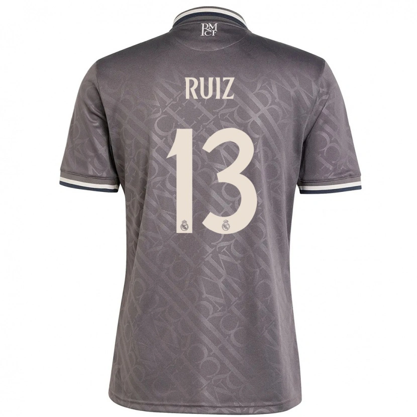Danxen Kid Guillermo Ruiz #13 Charcoal Third Jersey 2024/25 T-Shirt