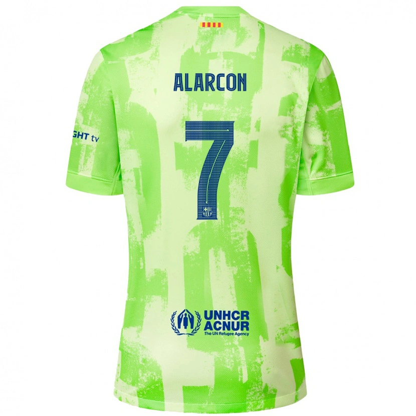 Danxen Kid Ángel Alarcón #7 Lime Third Jersey 2024/25 T-Shirt
