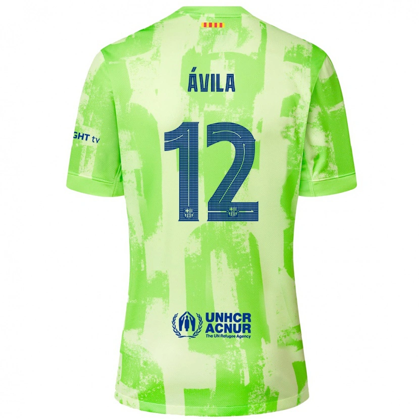 Danxen Kid Dani Ávila #12 Lime Third Jersey 2024/25 T-Shirt