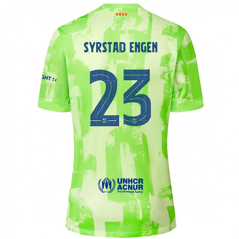 Danxen Kid Ingrid Syrstad Engen #23 Lime Third Jersey 2024/25 T-Shirt