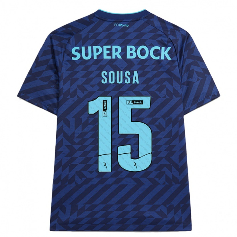 Danxen Kid Vasco Sousa #15 Navy Blue Third Jersey 2024/25 T-Shirt