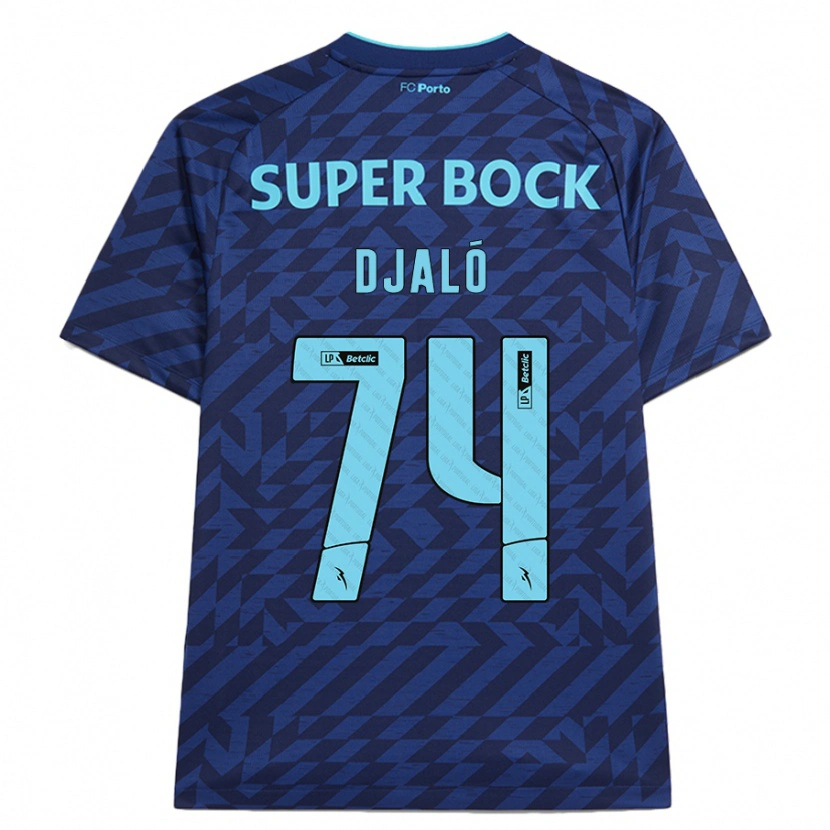 Danxen Kid Ussumane Djaló #74 Navy Blue Third Jersey 2024/25 T-Shirt