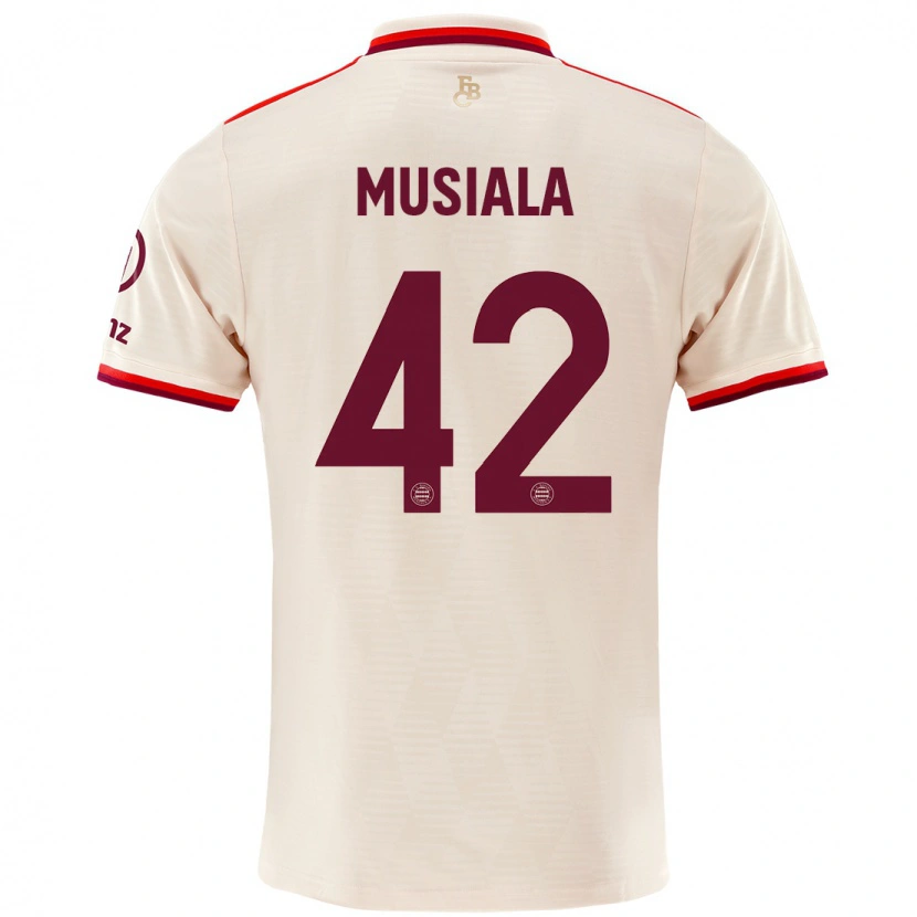 Danxen Kid Jamal Musiala #42 Linen Third Jersey 2024/25 T-Shirt