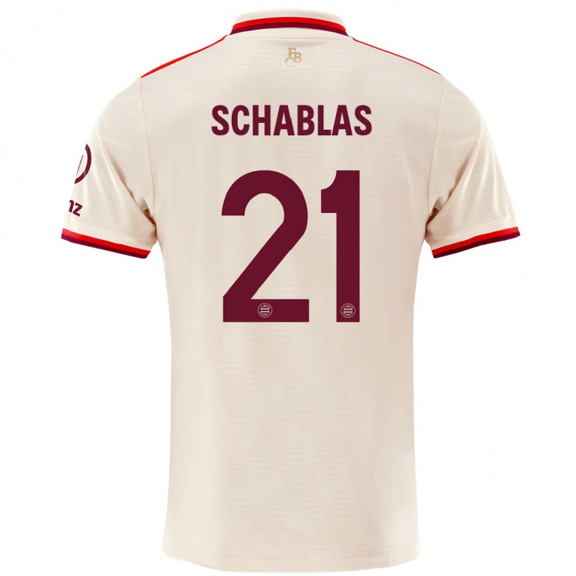 Danxen Kid Matteo Schablas #21 Linen Third Jersey 2024/25 T-Shirt
