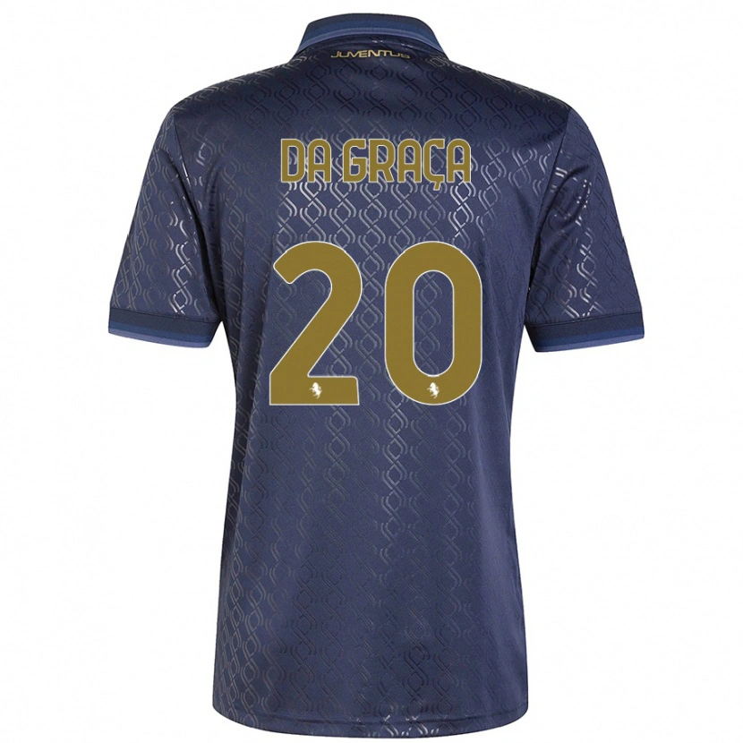 Danxen Kid Cosimo Da Graça #20 Navy Blue Third Jersey 2024/25 T-Shirt