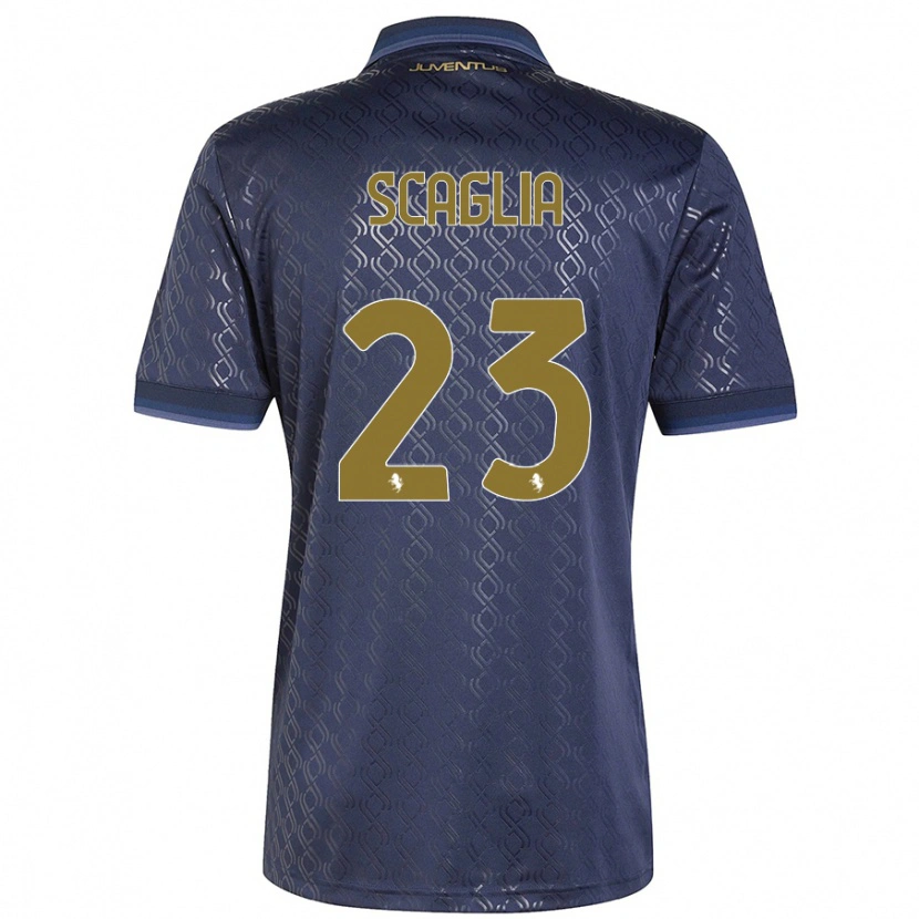 Danxen Kid Filippo Scaglia #23 Navy Blue Third Jersey 2024/25 T-Shirt